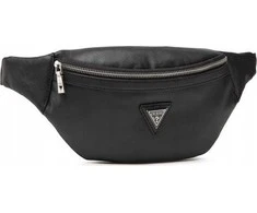 Guess, Certosa, Synthetic Leather, Textile Fanny Pack, hmcrts p1330, Juodas, 28 x 14 x 8 cm, For Men