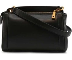 Guess, Brianna, Sintetinės odos, Tekstilinis Rankinė per petį, Juodas, HWVB8489140BLA, Moterims