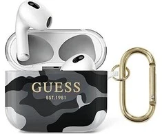 Apple AirPods 3 Guess Camo Collection (GUA3UCAMG) ausinių dėklas juodos spalvos