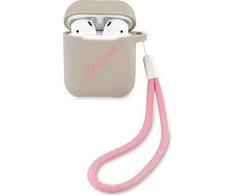 Apple AirPods Guess silikoninis Vintage (GUACA2LSVSGP) ausinių dėklas pilkos spalvos