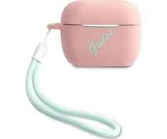 Dėklas GUESS GUACAPLSVSPG AIRPODS PRO COVER Rožinis Žalias/Rožinis Žalias SILICONE VINTAGE