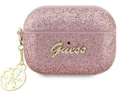 Guess 4G Glitter Flake - dėklas skirtas Apple AirPods Pro 2 (Rožinė)