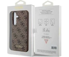 Samsung Galaxy S24 Guess dėklas 4G Metal Gold Logo (GUHCS24SG4GFBR) rudos spalvos