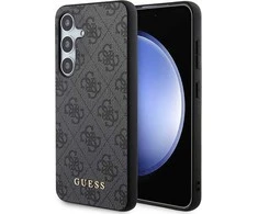 Samsung Galaxy S24 Guess dėklas 4G Metal Gold Logo (GUHCS24SG4GFGR) juodos spalvos