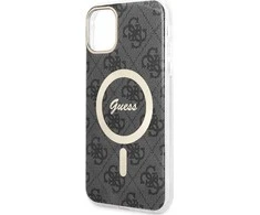 Dėklas GUESS GUHMN61H4STK IPHONE 11 6.1 "Juodas/Juodas HARDCASE 4G MAGSAFE