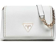 Guess, Downtown Chic Mini, Synthetic Leather, Textile Bag, Baltas, XG838578, For Women