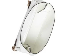Guess, Downtown Chic Mini, Synthetic Leather, Textile Bag, Baltas, XG838578, For Women