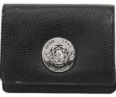 Guess, Belle, Textile Wallet, Small, Juodas, For Women
