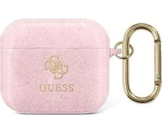 Apple AirPods 3 Guess Glitter Collection (GUA3UCG4GP) ausinių dėklas rožinės spalvos