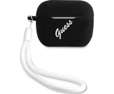 Dėklas Guess GUACAPLSVSBW AirPods Pro dangtelis juodas/baltas Silicone Vintage
