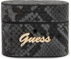 Dėklas Guess GUACAPPUNSSMLBK AirPods Pro dangtelis juodas/juodas Python Collection