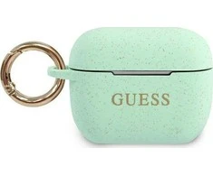 Apple AirPods Pro Guess silikoninis Glitter (GUACAPSILGLGN) ausinių dėklas žalios spalvos