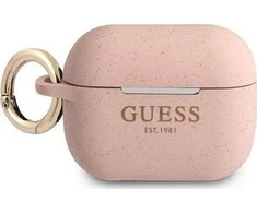 Apple AirPods Pro Guess silikoninis Glitter (GUAPSGGEP) ausinių dėklas rožinės spalvos