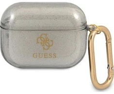 Dėklas GUESS GUAPUCG4GK AIRPODS PRO COVER JUODA/Juodas GLITTER COLLECTION