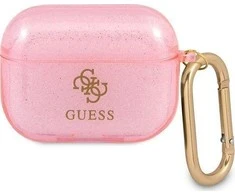 Apple AirPods Pro Guess Glitter Collection (GUAPUCG4GP) ausinių dėklas rožinės spalvos