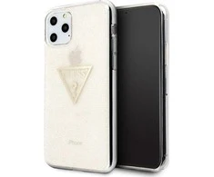 Apple iPhone 11 Pro Guess Hard dėklas Glitter Triangle (GUHCN58SGTLGO) aukso spalvos