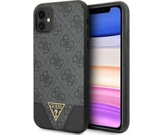 Apple iPhone 11 Guess dėklas 4G Triangle Collection GUHCN61PU4GHBK pilkos spalvos