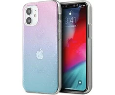 Dėklas GUESS GUHCP12S3D4GGBP IPHONE 12 MINI 5.4 "Mėlynas-Rožinis/Mėlynas &amp; Rožinis HARDCASE 4G 3D PATTERN COLLECTION