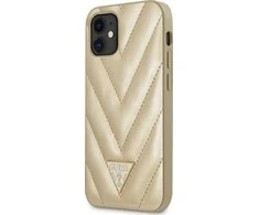 GUESS GUHCP12SPUVQTMLBE KIETAS DĖKLAS V dygsniuotas KOLEKCIJA IPHONE 12 MINI 5,4" AUKSO
