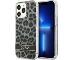 Dėklas GUESS GUHCP13LHSLEOK IPHONE 13 PRO / 13 6.1 "GRAY / GRAY HARDCASE LEOPARD