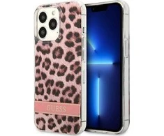 Dėklas GUESS GUHCP13LHSLEOP IPHONE 13 PRO / 13 6.1 "Rožinis / Rožinis HARDCASE LEOPARD
