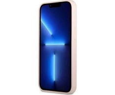 Dėklas GUESS GUHCP13SSLTGP IPHONE 13 MINI 5.4 "Rožinis/Rožinis HARDCASE SILICONE TRIANGLE
