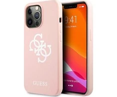 Dėklas Guess GUHCP13XLS4GWPI, skirtas iPhone 13 Pro Max, rožinis