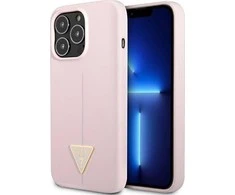 Apple iPhone 13 Pro Max Guess dėklas Silicone Triangle (GUHCP13XSLTGU) violetinės spalvos
