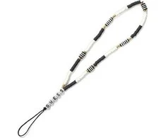 Guess pendant GUSTBCKH virvelė telefonui juodos spalvos-baltos spalvos Heishi Beads
