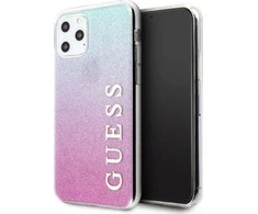 Guess dėklas, skirtas iPhone 11 Pro GUHCN58PCUGLPBL rožinės-mėlynos spalvos kietas dėklas Glitter Gradient