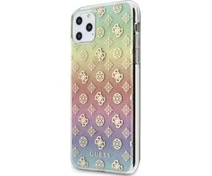 Apple iPhone 11 Pro Max Guess Multicolor Dėklas Iridescent 4G Peony (GUHCN65PEOML) įvairiaspalvis