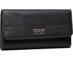 Guess, Katey, Textile Wallet, SLG Large Zip, Juodas, For Women