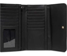 Guess, Katey, Textile Wallet, SLG Large Zip, Juodas, For Women