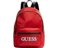 Guess, Quatro, Textile Backpack, Raudona, For Men, 16/31 x 42 x 13 cm