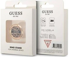 Telefono laikiklis Ring stovas GUESS Leopard GURSHCLEOW rudos spalvos
