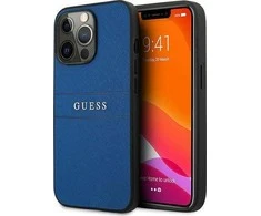 Dėklas GUESS GUHCP13LPSASBBL IPHONE 13 PRO / 13 6.1 "Mėlynas / Mėlynas SAFFIANO STRAP