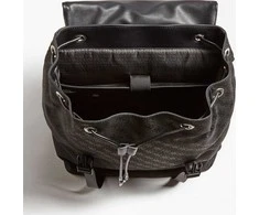 Guess, Salameda, Polyester, Textile Backpack, Juodas, Nešiojamas kompiuteris Compartiment, Unisex