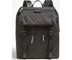 Guess, Salameda, Polyester, Textile Backpack, Juodas, Nešiojamas kompiuteris Compartiment, Unisex