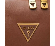 Guess, Scala, Synthetic Leather, Textile Backpack, Brown, For Men, 27.5 x 42.5 x 13 cm