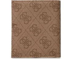 Guess, Vezzola, Textile Wallet, Small Billfold, SMVZLALEA22, Brown, For Men