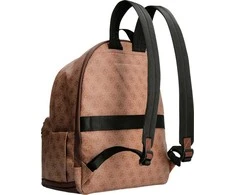 Guess, Vezzola, Synthetic Leather, Textile Backpack, rusvai gelsvas, HMVZLAP2275, For Men, 21/33 x 42.5 x 14 cm
