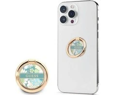 Telefono laikiklis Ring stovas GUESS Flower GURSHCHMAN žalios spalvos