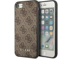 Apple iPhone SE 2022 / SE 2020 / 7 / 8 Guess Dėklas 4G Metal Gold Logo (GUHCI8G4GFBR) rudos spalvos