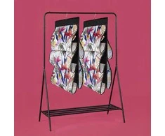 ORDINETT 5 handbags Floral Beauty hanging organiser