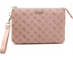 Guess, Textile Makeup Bag, Nude