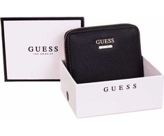 Guess, Naya, Tekstilinė piniginė, SWVG78 81370, Juodas, Moterims