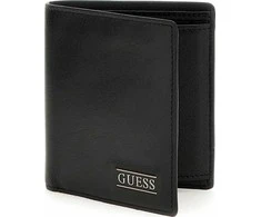 Guess, New Boston, Textile Wallet, SM2513LEA22, Juodas, For Men