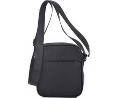 Guess, Scala, Mini, Textile Crossbody Bag, Juodas, For Men