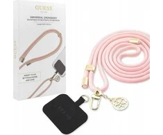 Dėklas Guess GUUCNMG4EP Universal CBDY virvelė telefonui rožinės spalvos