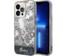 Dėklas GUESS GUHCP14LHGPLHG IPHONE 14 PRO 6.1 "GRAY/GRAY HARDCASE PORCELAIN COLLECTION